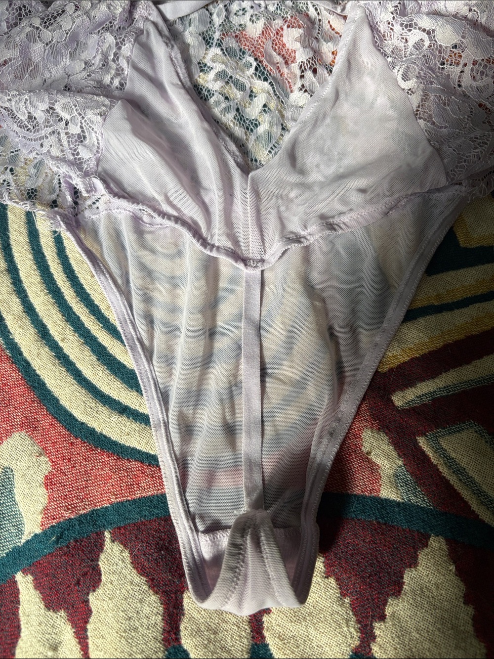 Adore Me Lavender Lace Bandeau Bralette - Picture 4 of 10